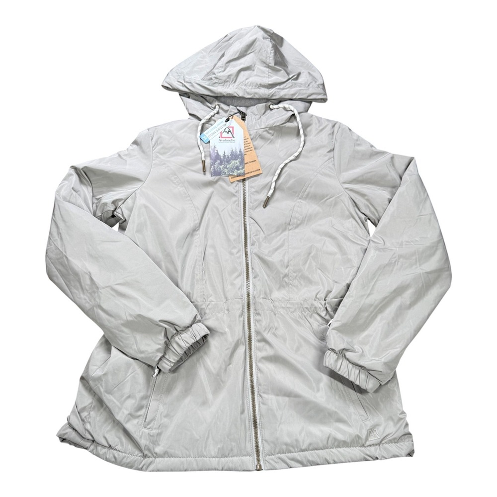 Avalanche Outdoor Supply Co Womens‎ Fleece Lined Hooded Jacket Gray XS